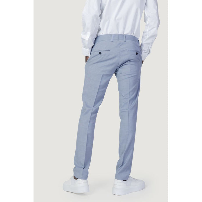 Blue Polyester Jeans & Pant