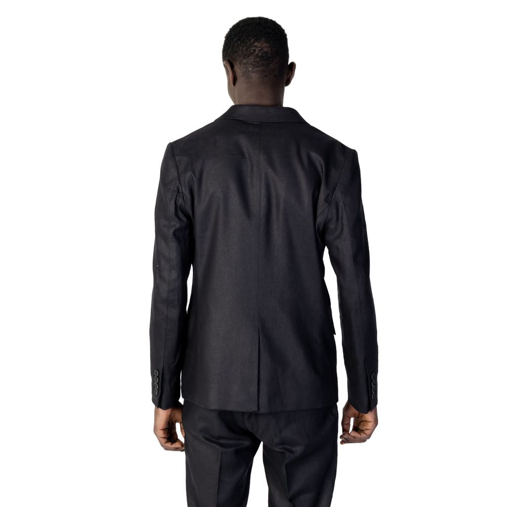 Black Linen Suit