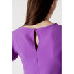 Purple Polyester Dress