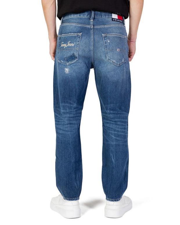 Blue Cotton Slim Fit Jean