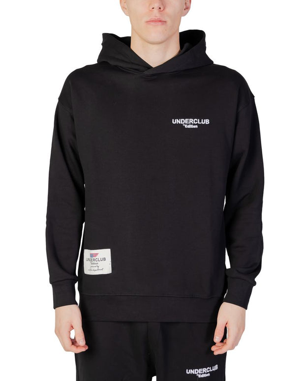 Black Cotton Hoodie
