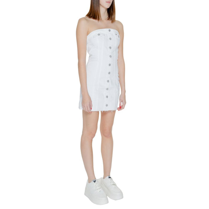 White Cotton Rigenerato Dress