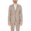 Beige Polyester Suit