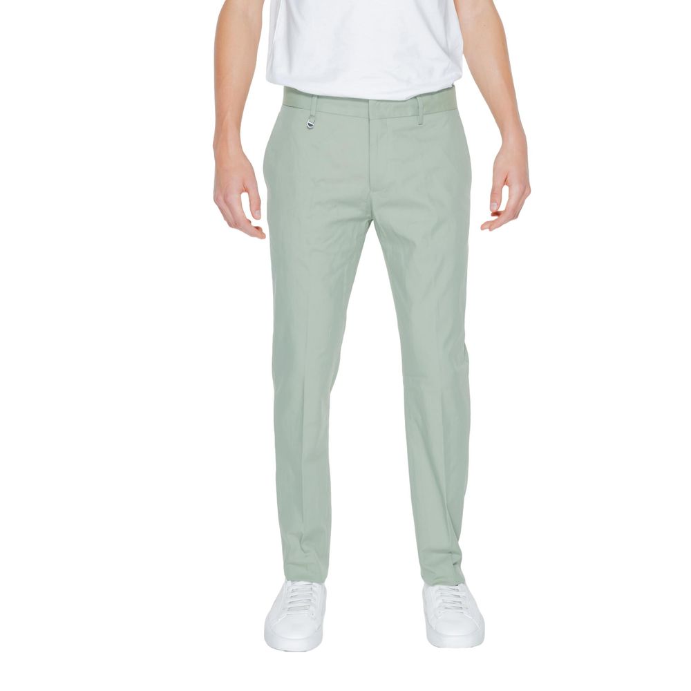 Green Cotton Jeans & Pant