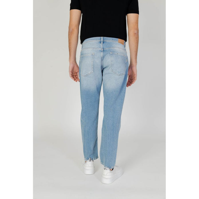 Light Blue Cotton Jeans & Pant