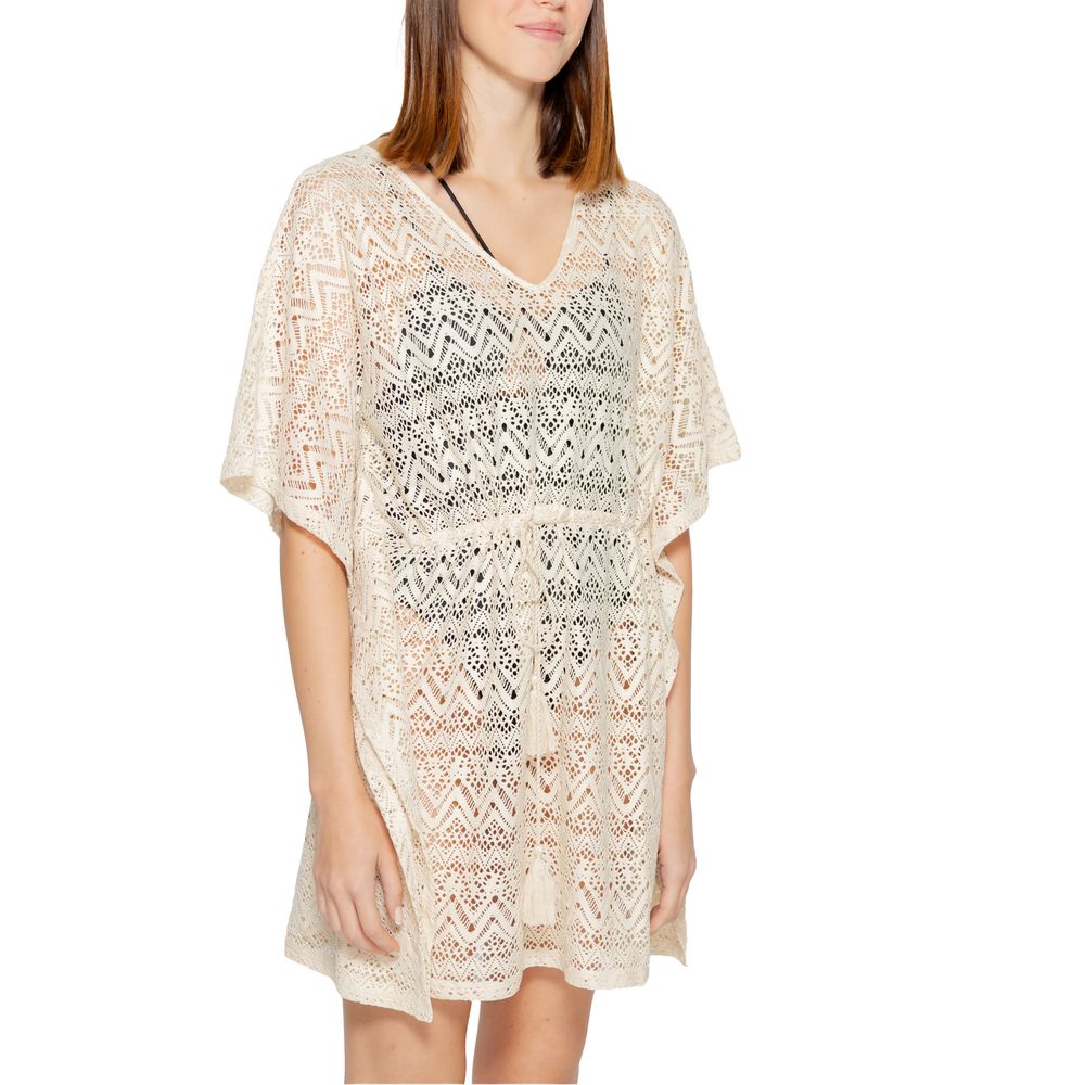 Beige Polyester Short