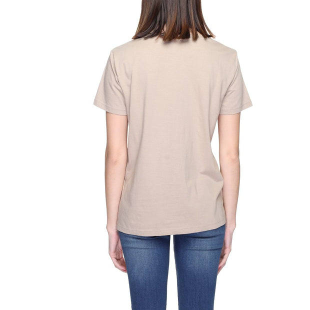 Beige Cotton Tops & T-Shirt