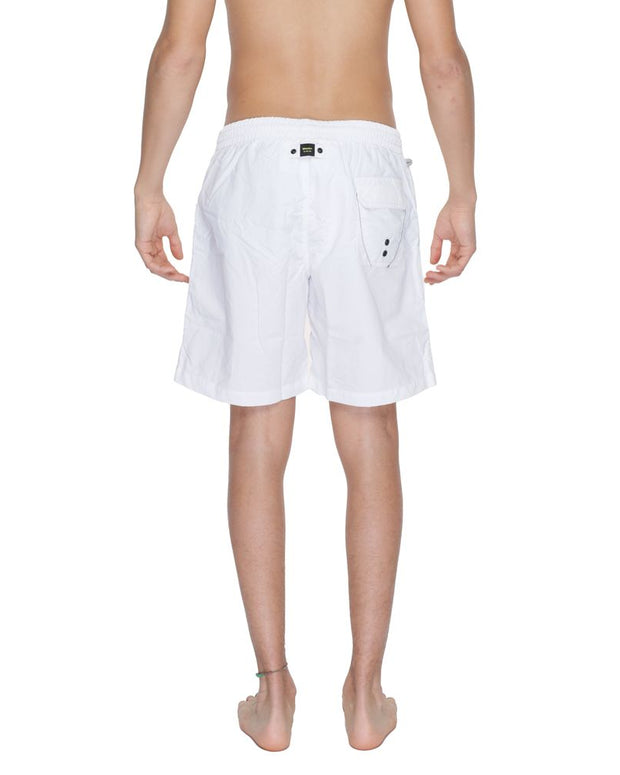 White Polyamide Swim Short