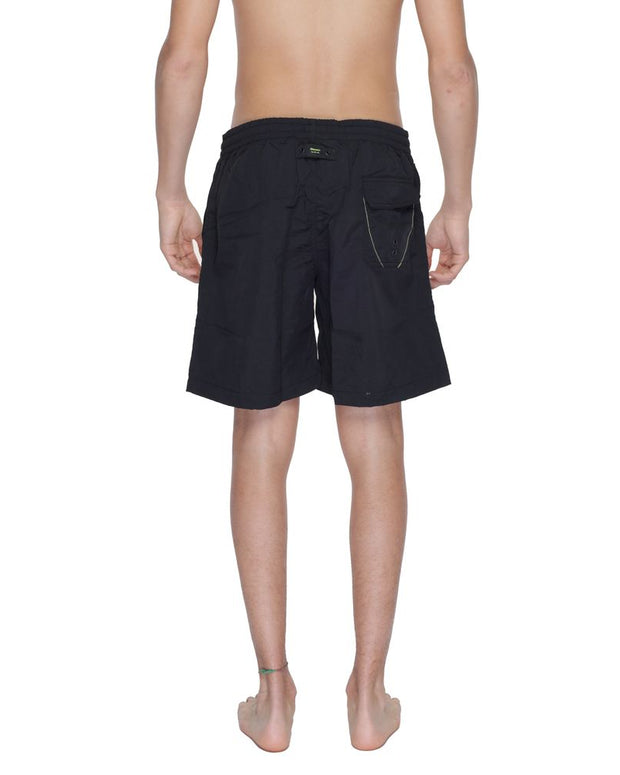 Black Polyamide Swim Short