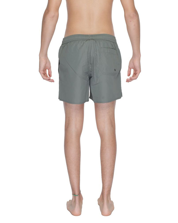 Green Polyester Swim Short