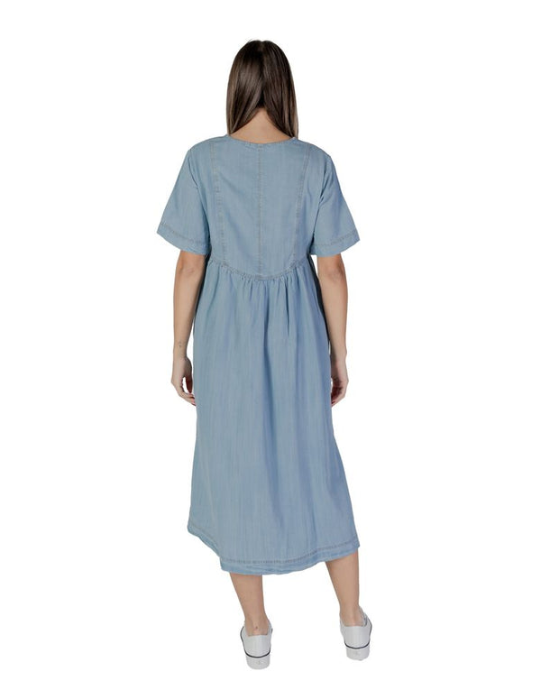 Light Blue Cotton Long