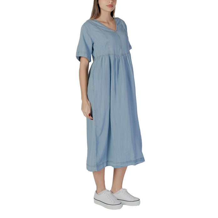 Light Blue Cotton Dress