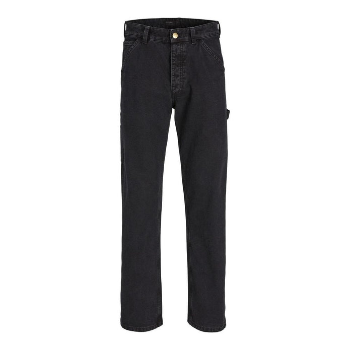 Black Cotton Relaxed Fit Jean