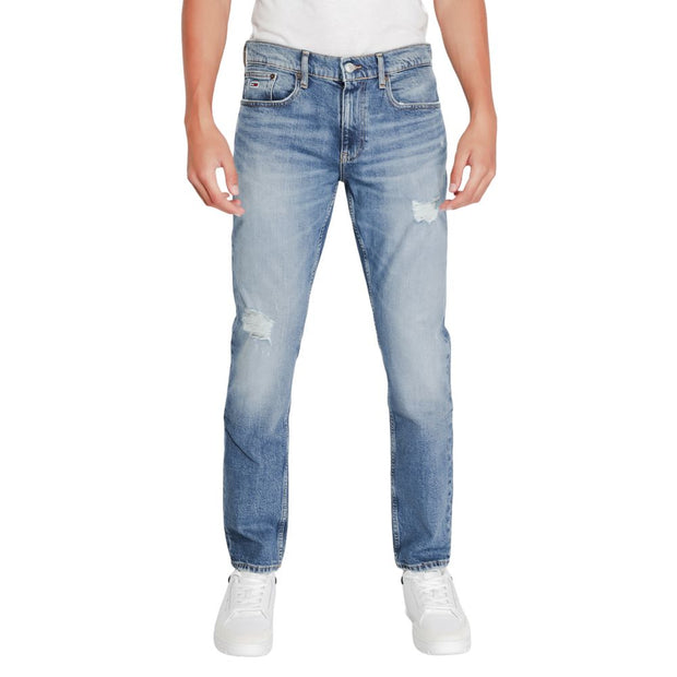 Blue Cotton Slim Fit Jean