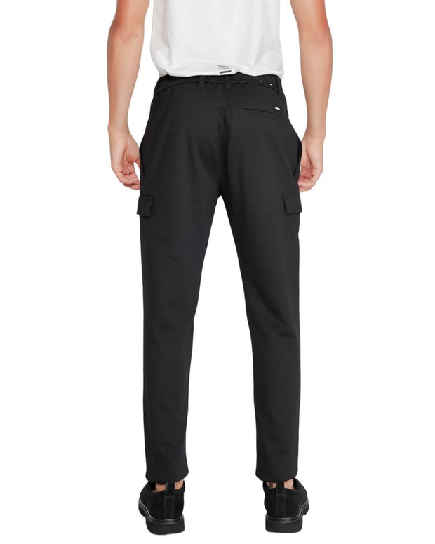 Black Recycled Polyester Joggers Workout Pant