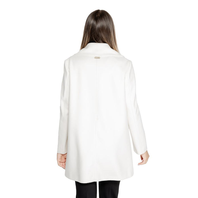 White Polyester Jackets & Coat