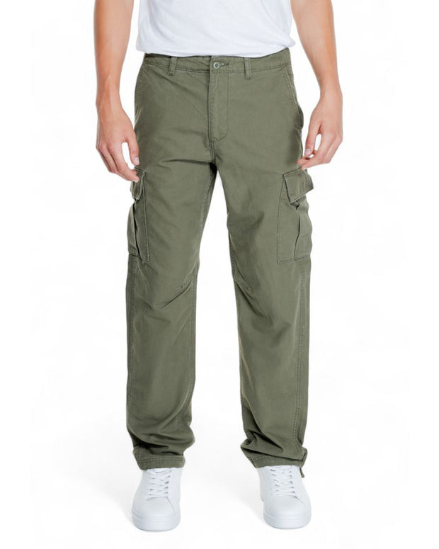Green Cotton Cargo Pants