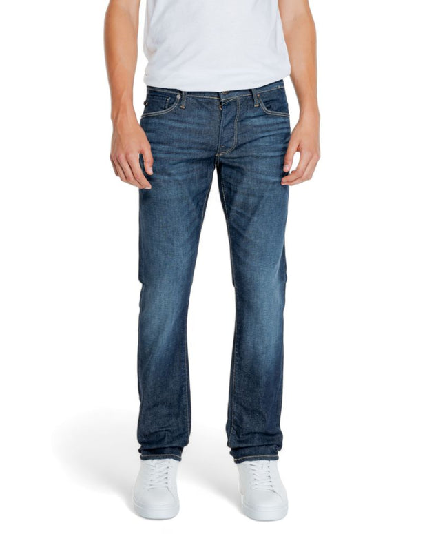 Blue Cotton Relaxed Fit Jeans