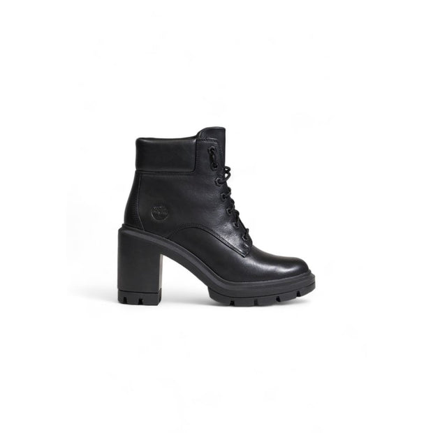 Black Recycled Leather High Heel