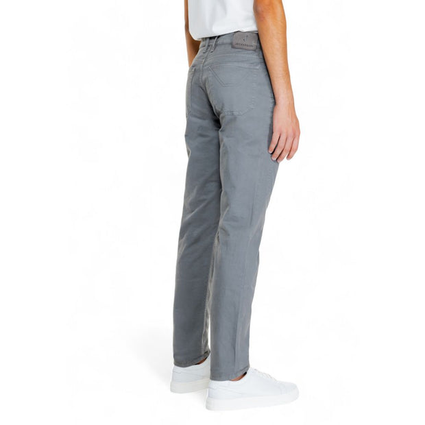 Gray Cotton Jeans & Pant