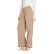 Brown Recycled Polyester Jeans & Pant