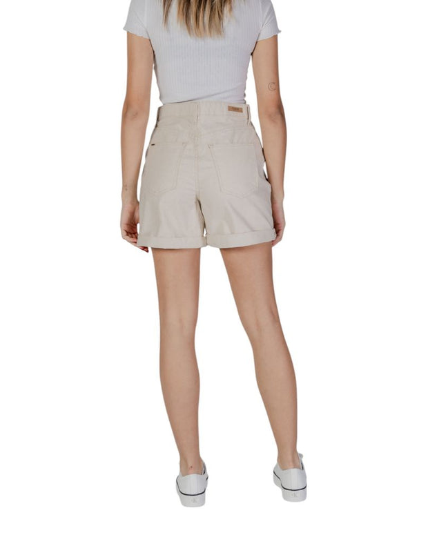 Beige Cotton Short