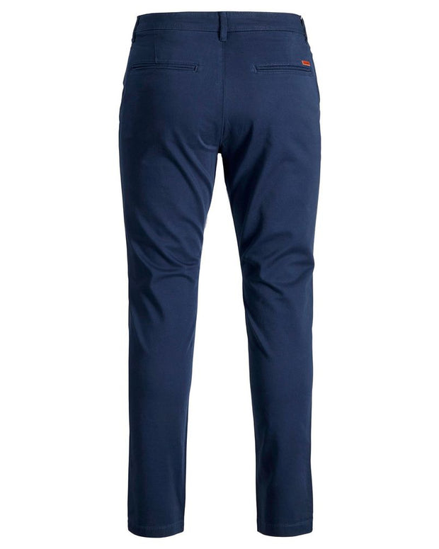 Blue Cotton Skinny Pant
