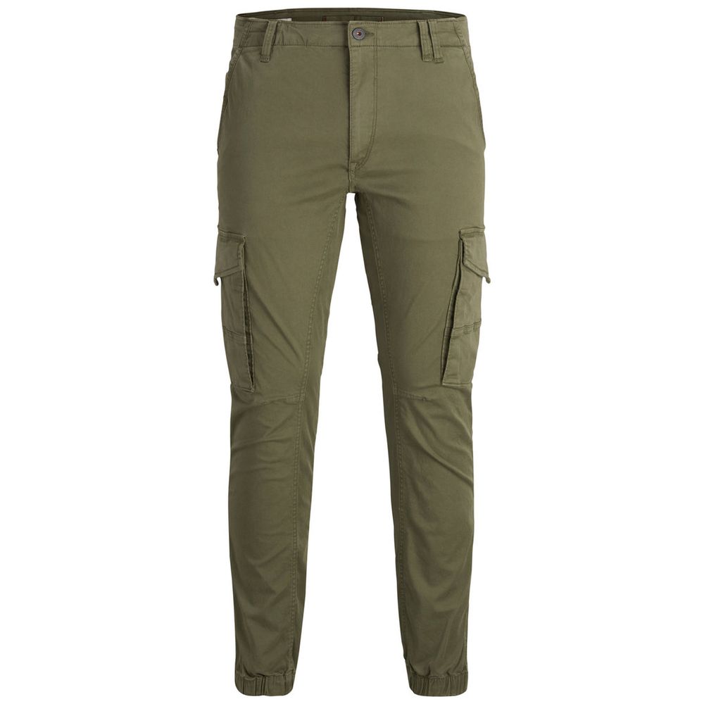 Green Cotton Skinny Pant