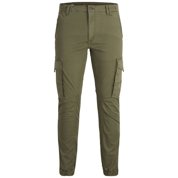 Green Cotton Skinny Pant