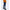 Blue Cotton Skinny Pant
