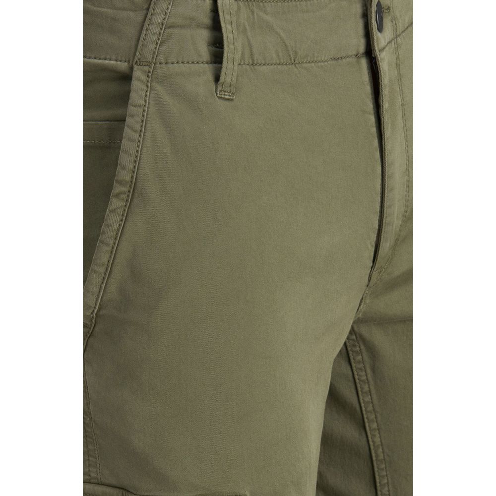 Green Cotton Skinny Pant