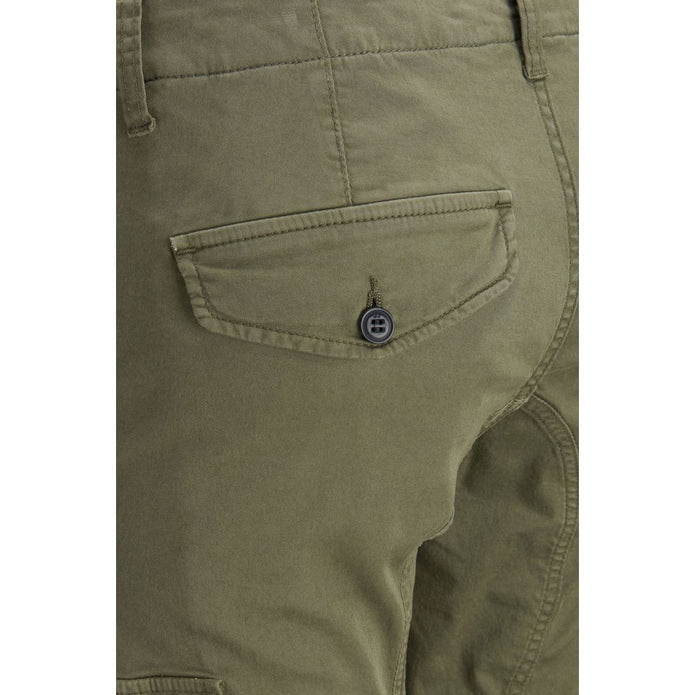 Green Cotton Skinny Pant