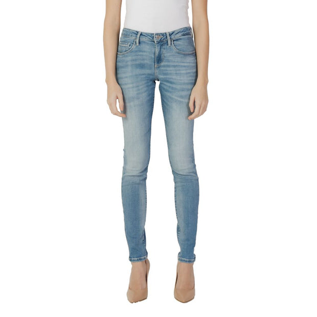 Blue Cotton Skinny Jean