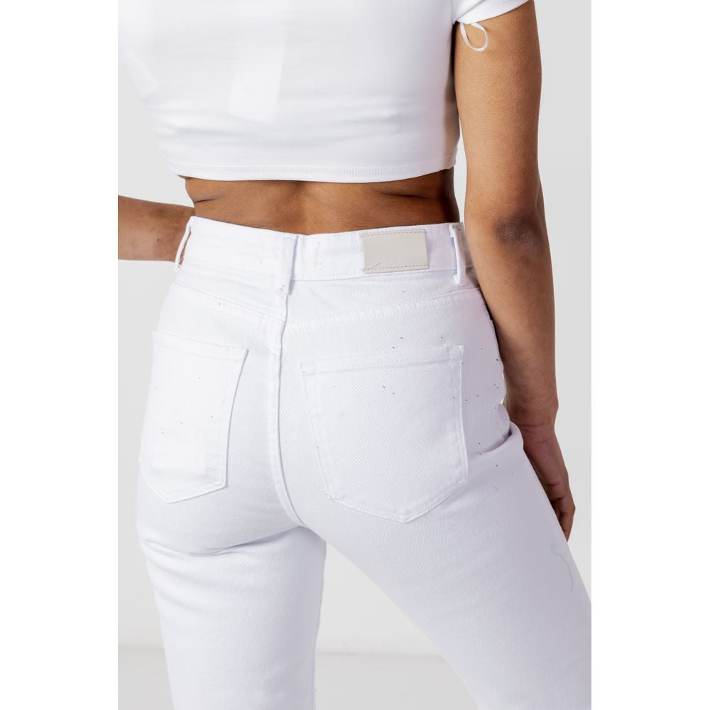 White Cotton Jeans & Pant