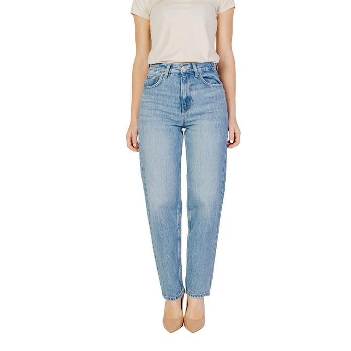 Light Blue Cotton Jeans & Pant