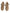 Brown Jute Fabric Low Top Men Sneakers Shoes
