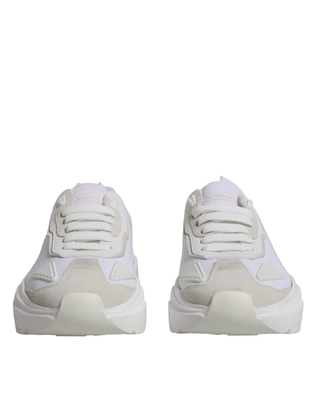 White Leather Daymaster Low Top Sneakers Shoes
