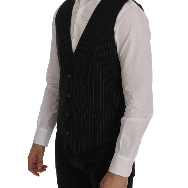 Sleek Striped Waistcoat Vest