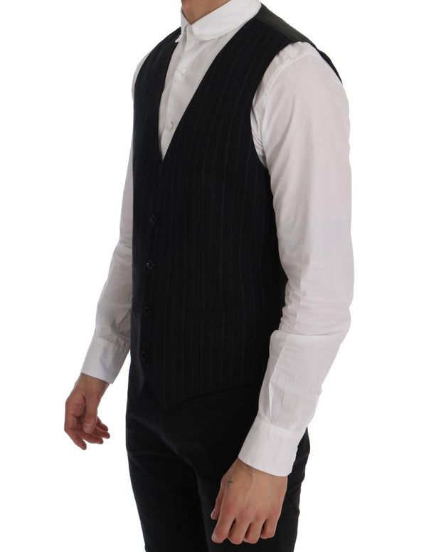 Black STAFF Cotton Striped Vest