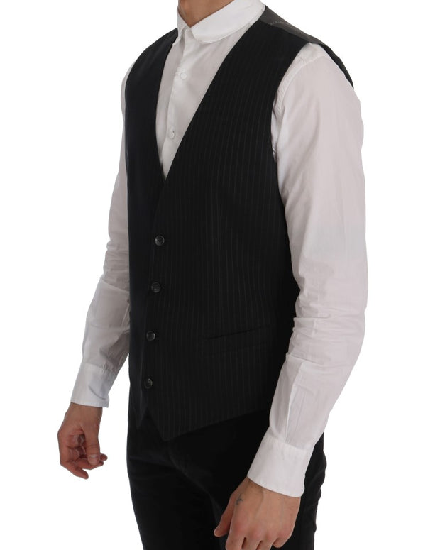 Gray STAFF Cotton Striped Vest