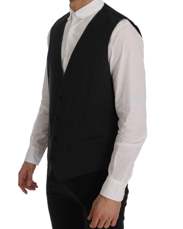Gray STAFF Cotton Striped Vest