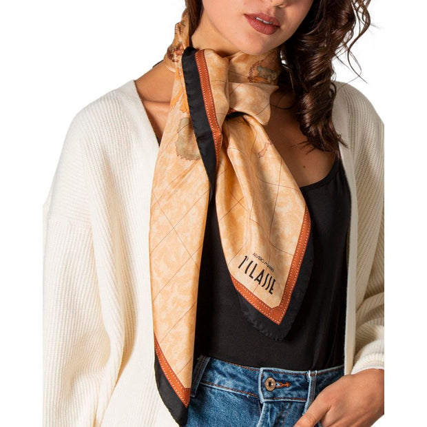 Beige Silk Scarf