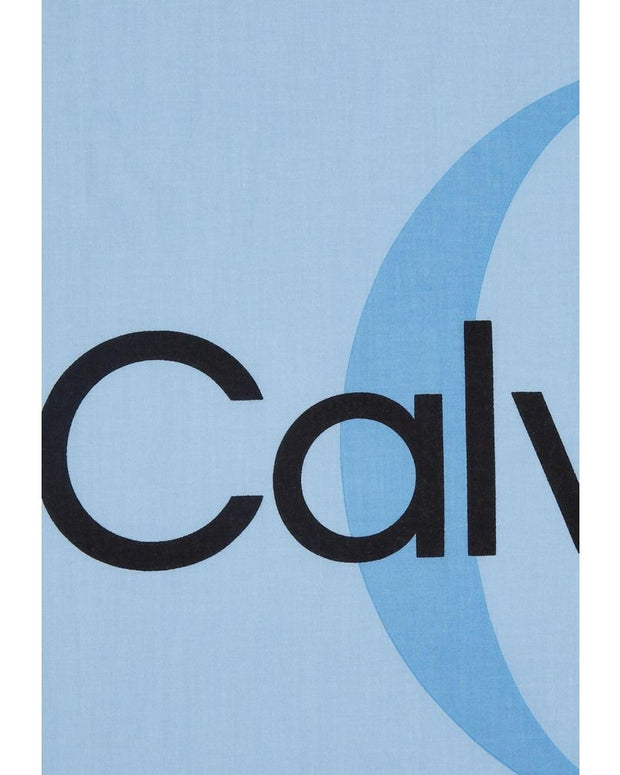 Blue Organic Cotton Scarf