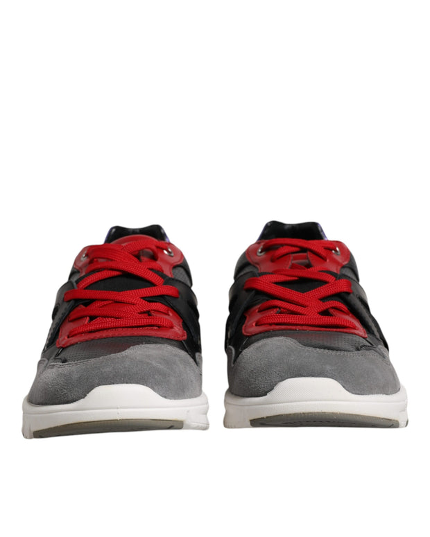 Multicolor Leather Suede Low Top Sneakers Shoes