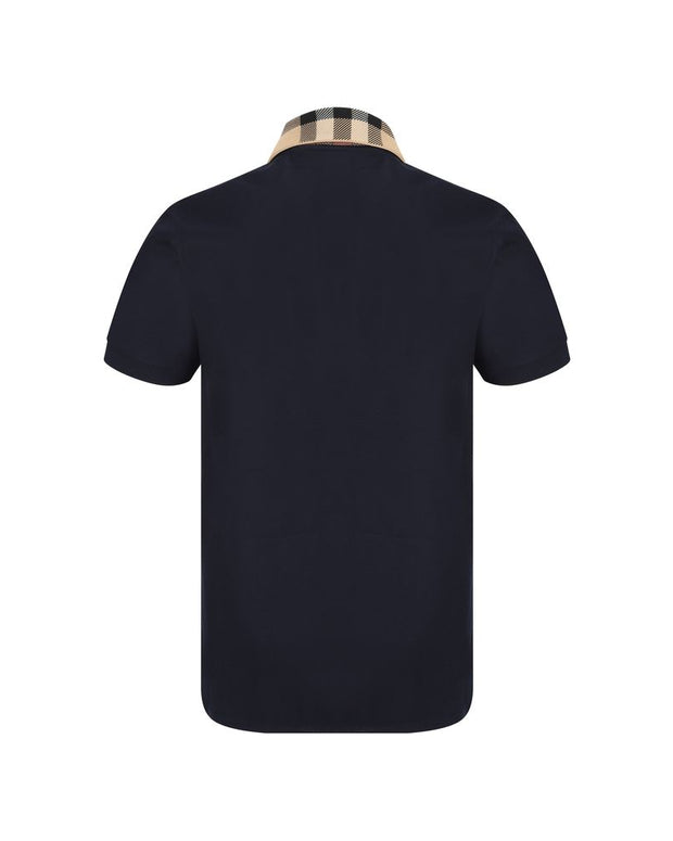 Blue Cotton Polo Shirt