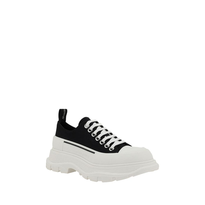 Black Rubber Chunky Sneakers