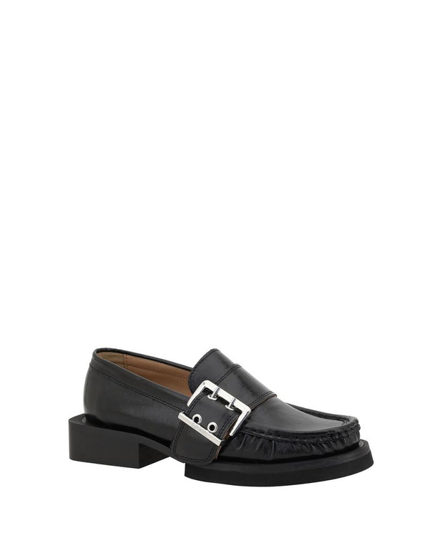 Feminine Buckle Loafers