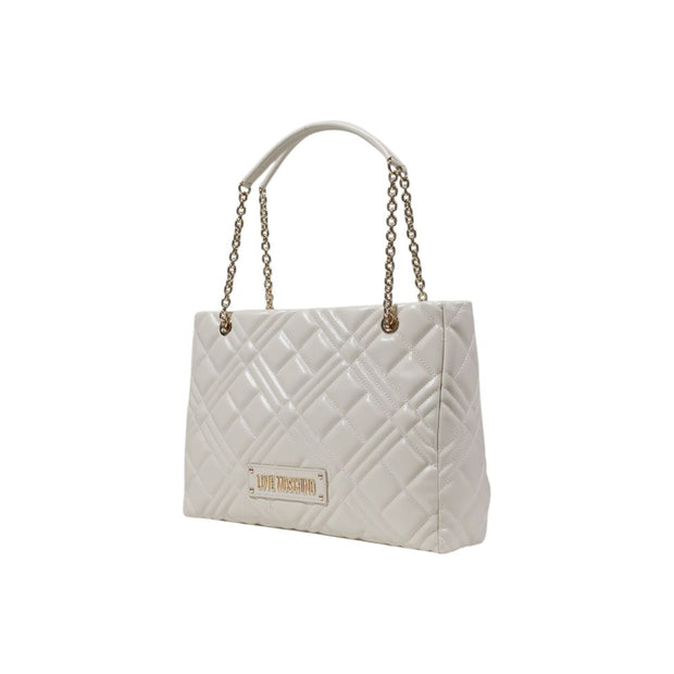 Beige Polyethylene Handbag