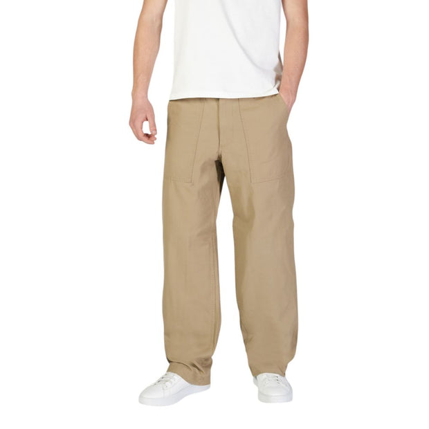 Beige Cotton Jeans & Pant