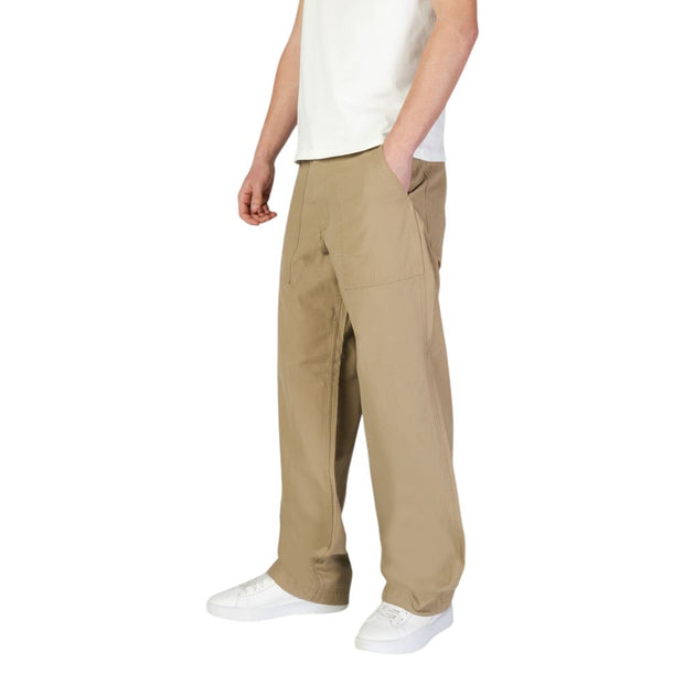 Beige Cotton Jeans & Pant